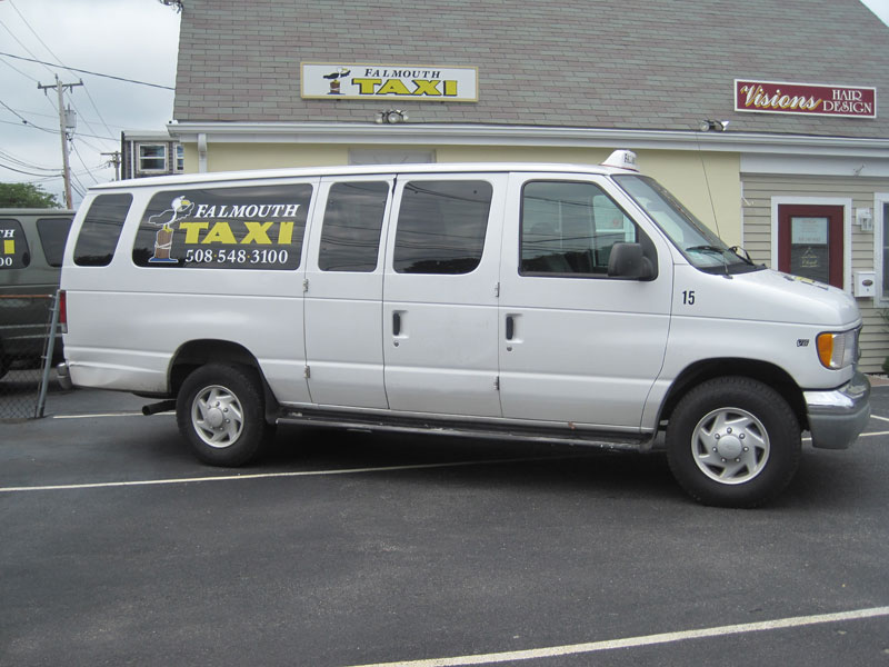 Falmouth Taxi 6 passenger van for local and long distance service